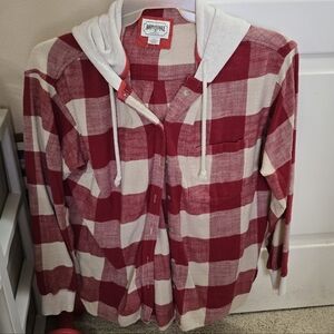 Hooded Flannel Shirt